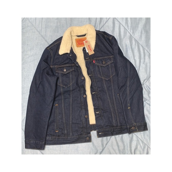 levis denim wool jacket